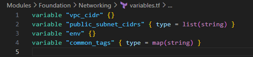 Variables.tf