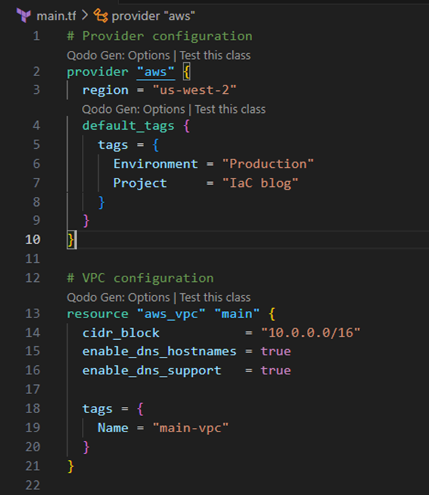 practical Terraform example that creates an AWS environment with a VPC, public subnets, and EC2 instances.